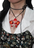 Solar Flare Orchid Necklace